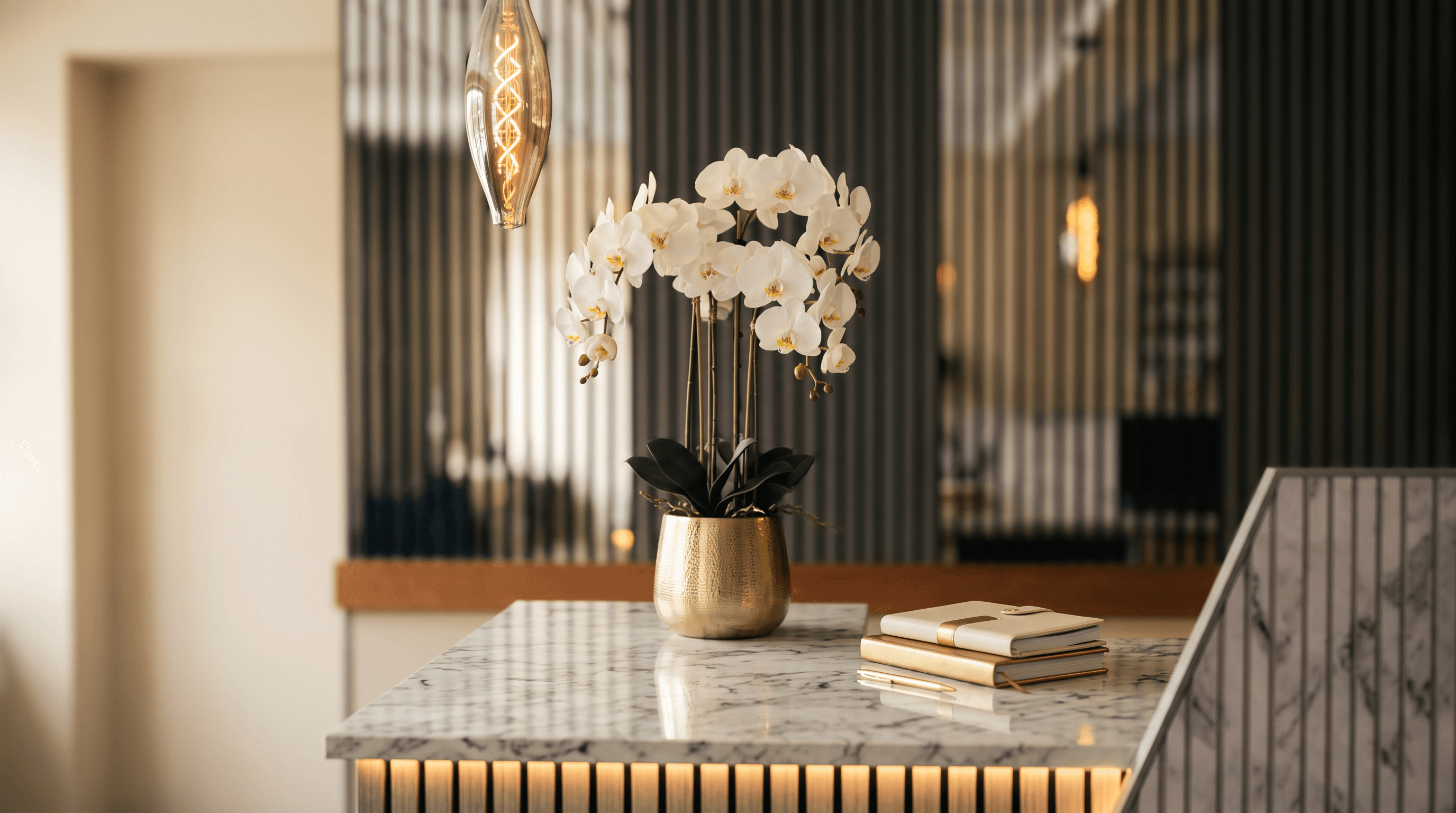 The reception desk at M1 Nails, New Brighton